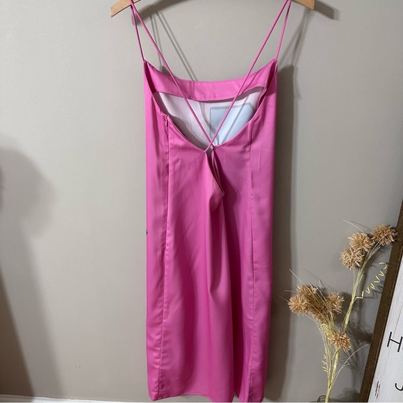 Fiorucci Flying Logo Pink Slip dress size Small - Picture 12 of 15